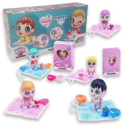 Baby Love Diaper: Lustige Box mit 3 verschiedenen Charakteren.
