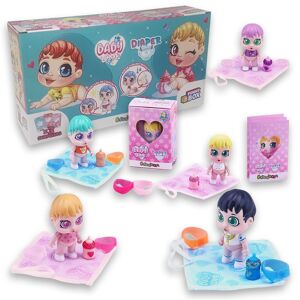 Couche Baby Love : Funny Box avec 3 personnages différents.