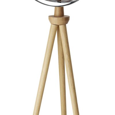 Globo SPUTNIK, diametro 43 cm e base, marrone, argento
