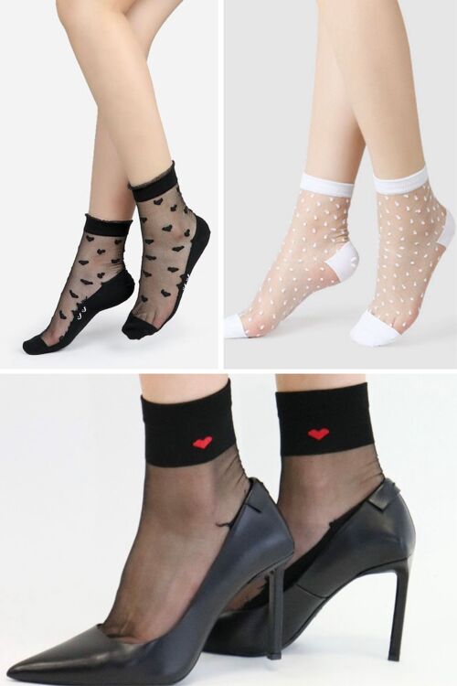 Coffret de 3 paires de chaussettes collection LOVE - Le cadeau parfait Fete des mères