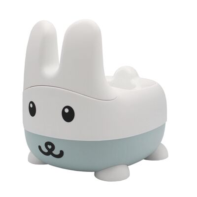 Pot d'apprentissage Bunny avec dossier, bol et couvercle amovibles