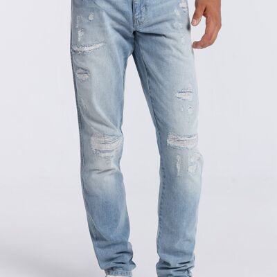 SIX VALVES - Jeans | Taille mi-haute - Slim |132902