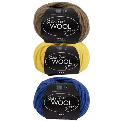 Wolle - Öko-Tex Wollgarn - 50 m - 50 g