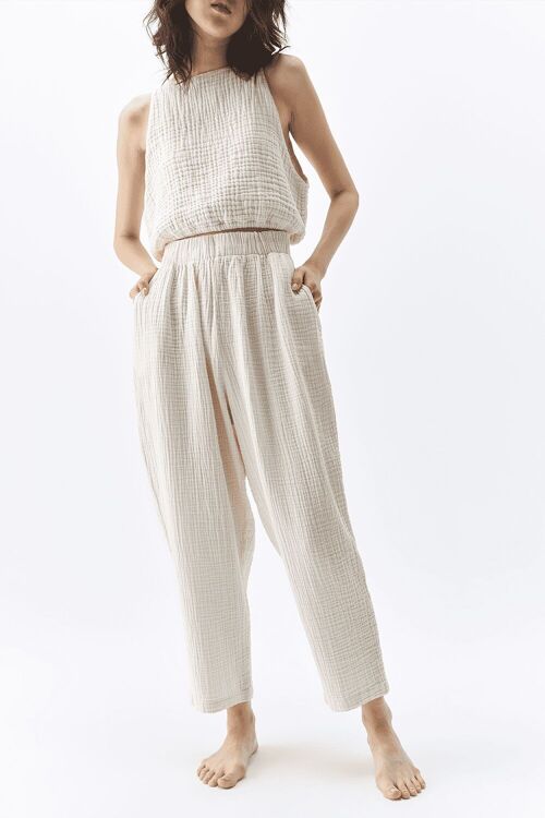 Crinkle Slouchy Pants (3144) 100% cotton