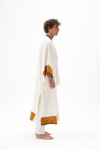 Kimono long froissé (3188) 100% coton 5