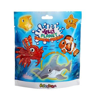 TROPICAL FRIENDS JELLY PLANET : Funny Box avec 4 personnages différents. 5