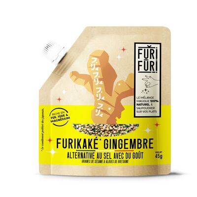Furikake Gingembre - Condiment sésame & algues - alternative sel 45G