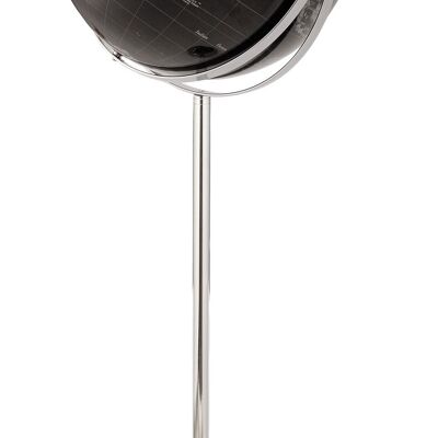 APOLLO Globus, 43 cm Durchmesser und Standfuß, schwarz, silberfarben