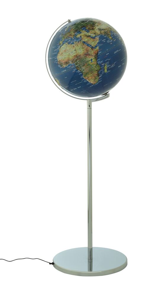 SOJUS LIGHT Globus, 43 cm Durchmesser und Standfuß, blau, grün