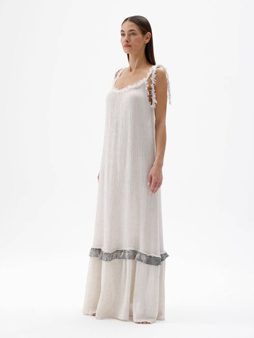 Hemp Cotton Dress (3160) 50% viscose, 40% organic cotton, 10% hemp