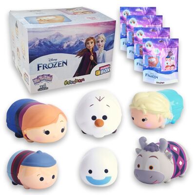 Disney Squishy Frozen Tsum Tsum: Divertida Caja 4 bolsitas con diferentes personajes