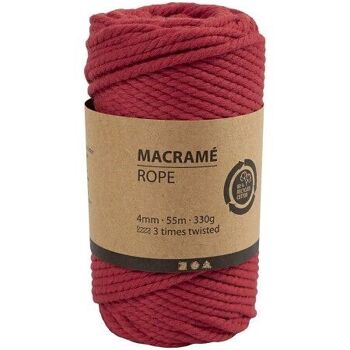 Corde pour macramé - 4 mm - 55 m - Plusieurs coloris disponibles 9