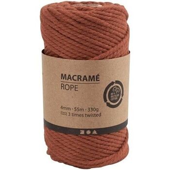 Corde pour macramé - 4 mm - 55 m - Plusieurs coloris disponibles 10