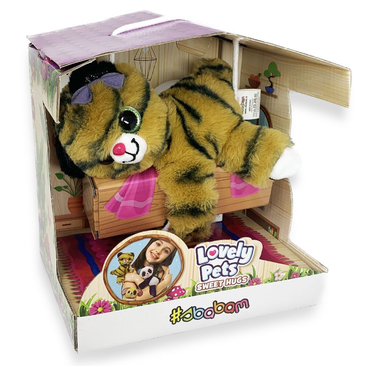 Lovely Pets Sweet Hugs Große Version: Tiger – 21 x 21 x 16 cm.