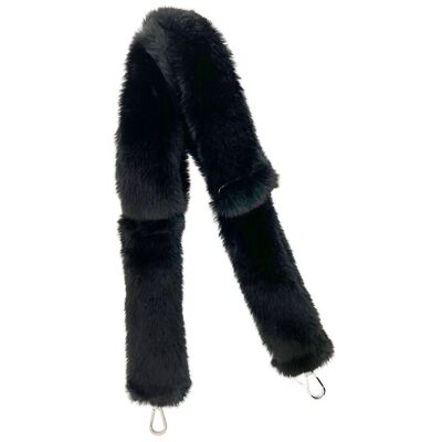 Sangle de sac Fluffy Noir