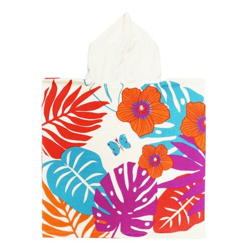 Poncho de plage enfant microfibre 100% polyester Lindy 60x120cm 250g/m²