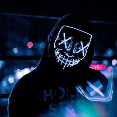 MASK THE PURGE : Masque LED de film d'horreur - La Purge