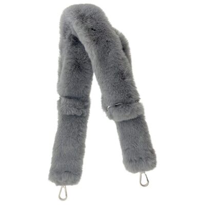 Sangle de sac grise moelleuse