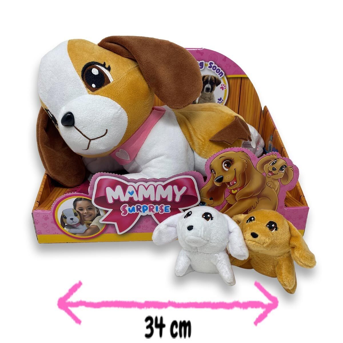 Mammy Surprise Big Version: Cane Beagle 34x25 cm.