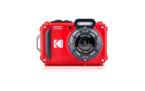 Appareil Photo Numérique Compact 16MPixels, Etanche jusqu'à Une Profondeur de 15, Anti-Choc, Video 720p, Ecran LCD 2,7 - Batterie Li-ION - Rouge