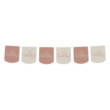 Bannière Drapeau - Rose Crème - 6 mètres 1