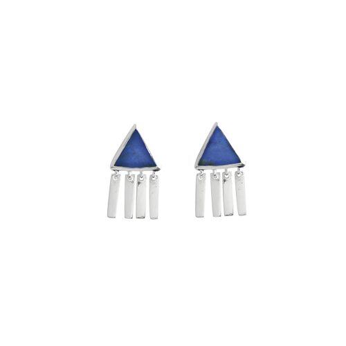 Boucles d'oreille Cheveyo - Argent 925 - Lapis lazuli