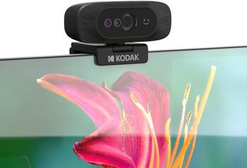 KODAK Webcam Access | Caméra de vidéoconférence HD Professionnelle 1080p | Reconnaissance faciale Compatible avec Windows Hello et Couvercle d'objectif de confidentialité intégré | Solution Plug 2