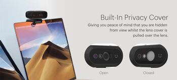 KODAK Webcam Access | Caméra de vidéoconférence HD Professionnelle 1080p | Reconnaissance faciale Compatible avec Windows Hello et Couvercle d'objectif de confidentialité intégré | Solution Plug 5