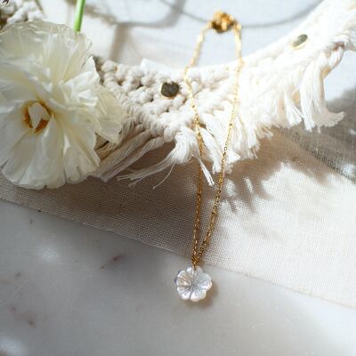 Collier Fleur Nacre FLORA