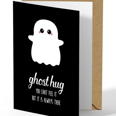 Grußkarte „Ghost Hug“ ist die perfekte Karte für jeden Freund