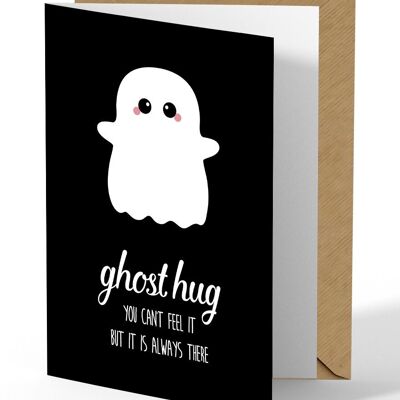 Carte de vœux Ghost Hug est la carte parfaite pour tout ami