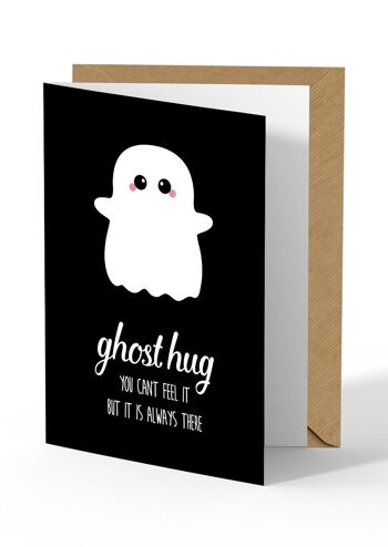 Carte de vœux Ghost Hug est la carte parfaite pour tout ami 1