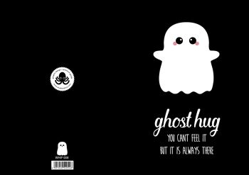 Carte de vœux Ghost Hug est la carte parfaite pour tout ami 3