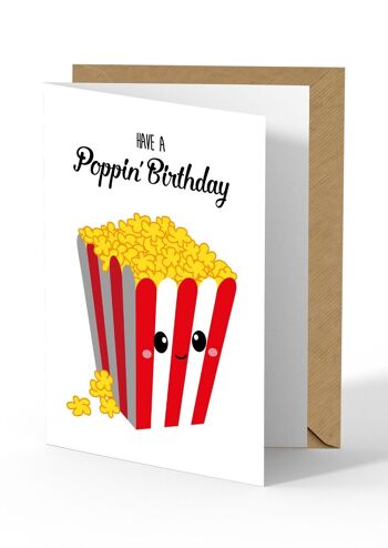Carte de vœux Avoir un anniversaire poppin est amusant à offrir à un garçon ou une fille qui fête son anniversaire 1