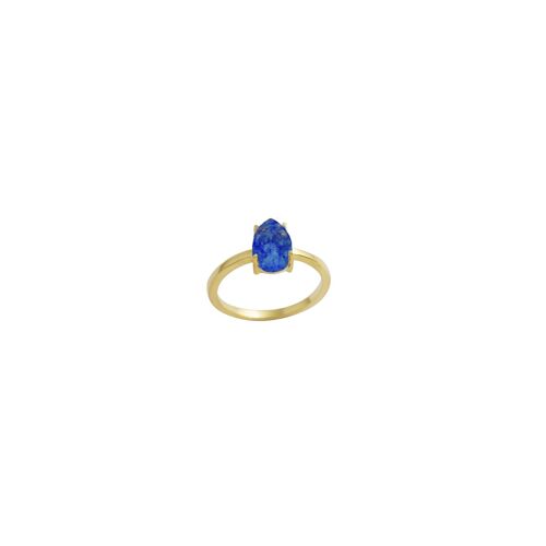 Bague Atra - Plaqué or - Lapis lazuli