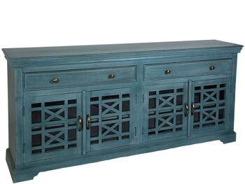 BUFFET 4P+2C BOIS BLEU HM181003 1