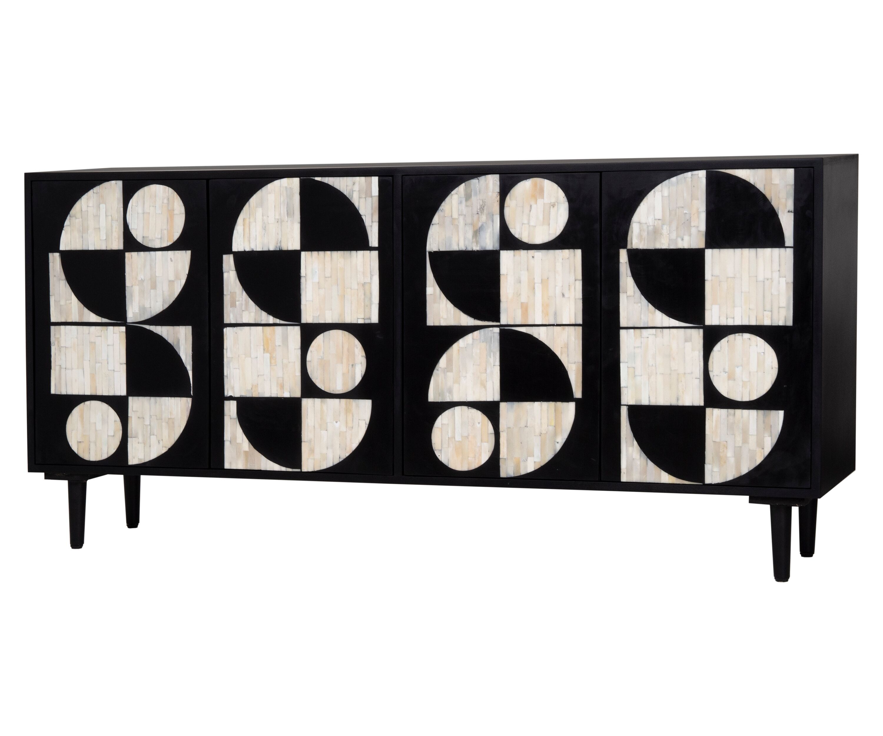 CREDENZA 4P. LEGNO/OSSO HM181053