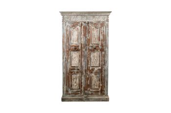 ARMOIRE EN BOIS DE MANGUIER 100X45X180CM HM1828 2