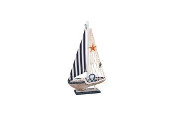 BATEAU EN BOIS 18X4X29CM HM843571