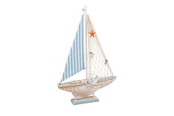 BATEAU EN BOIS 23X4X38CM HM843575