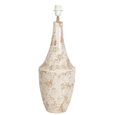 PIED DE LAMPE EN CÉRAMIQUE BLANC ANTIQUE HM31106