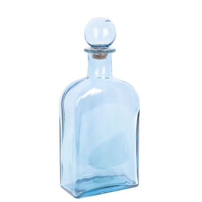 BLAUE RECYCLING-GLASFLASCHE HM261124