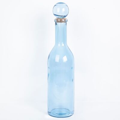 BLAUE RECYCLING-GLASFLASCHE HM261126