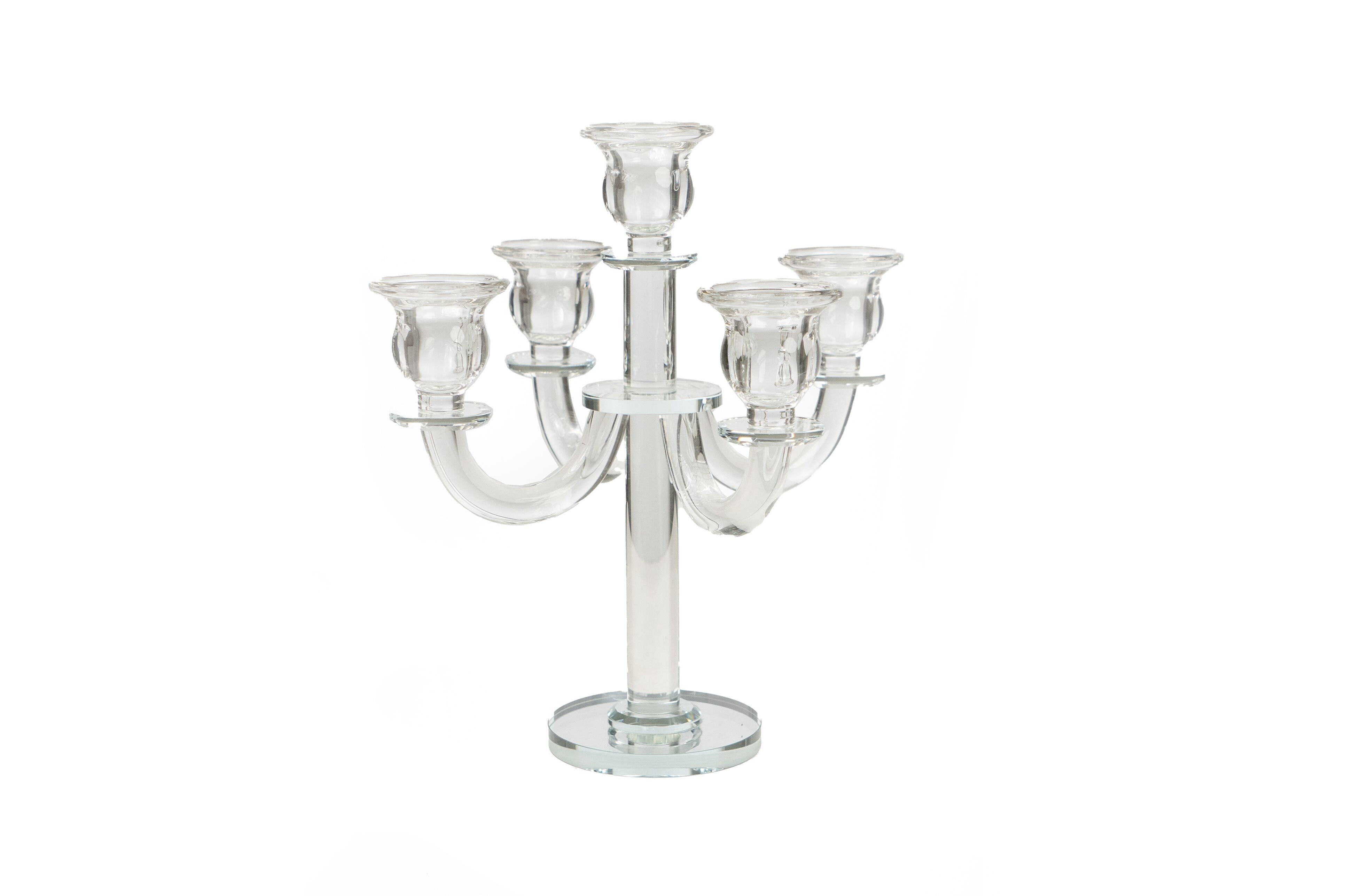 CANDÉLABRE EN VERRE 5 BRAS HM843639