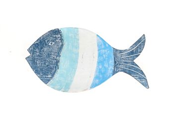 CENTRE POISSON COULEURS BLEU 30X20X3CM HM47596 2