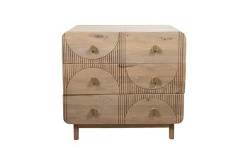 CONFORTABLE 3C. MANCHE EN BOIS 90X40X85CM HM1857 2