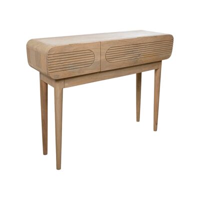 CONSOLE 2C. MANCHE EN BOIS 100X30X80CM HM1858