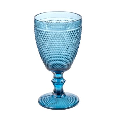 COBALT BLUE GLASS CUP 300 ML 9X9X17CM HM843786