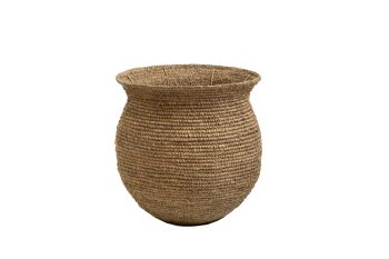 COUVERCLE-POT FIBRE NATURELLE 46X46X46CM HM4724461