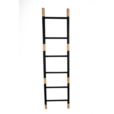 SCALA IN LEGNO/RATTAN NERA HM842